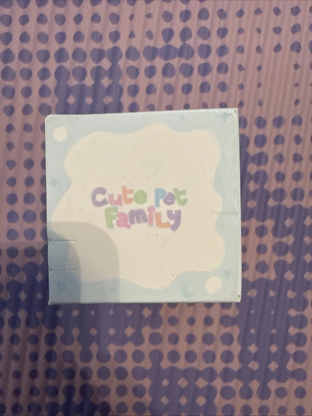 Cute Pet Family Kids Toy - Pastel Pink and Blue